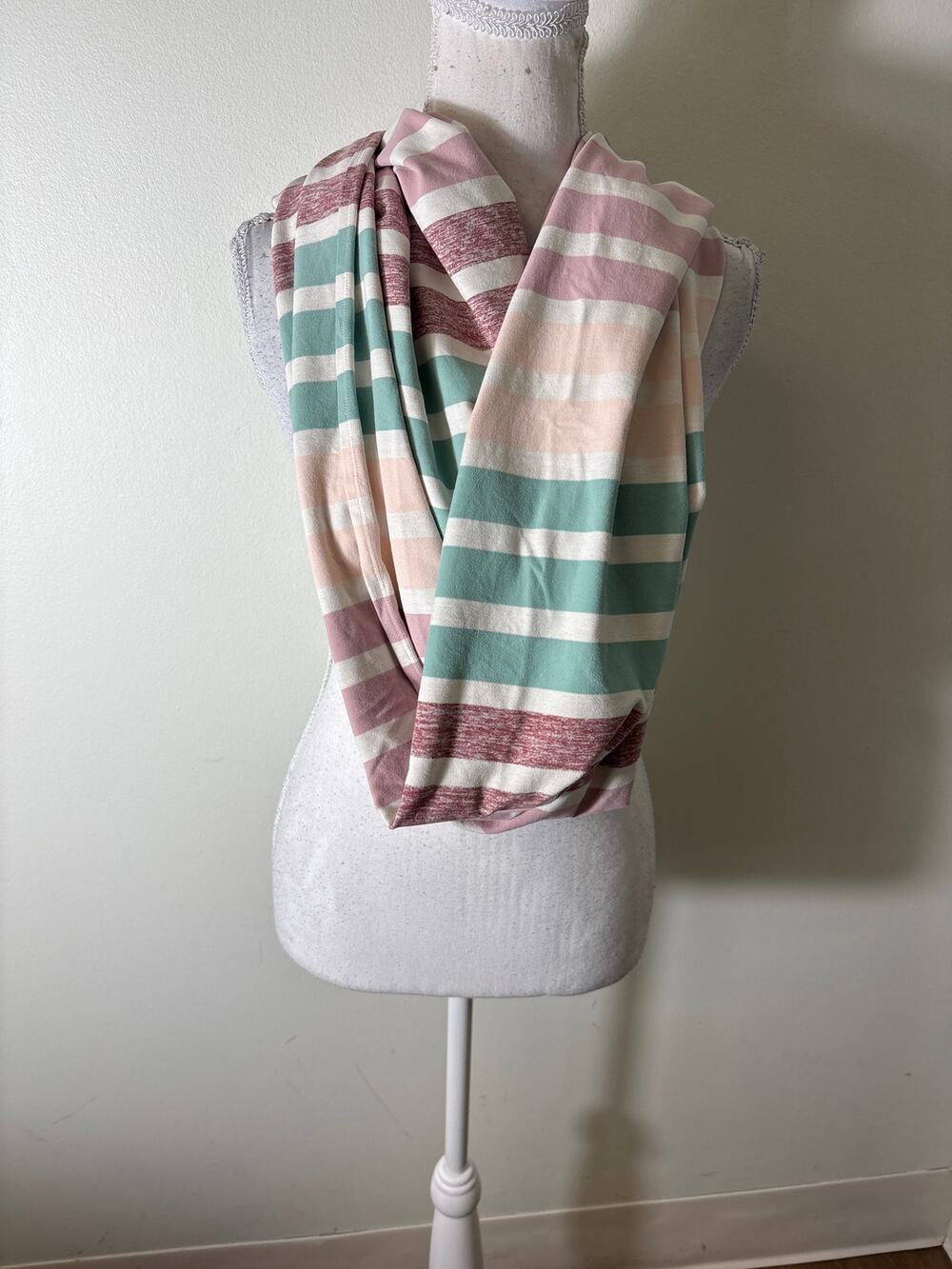 Lululemon Pink Stripe Scarf Sz OS